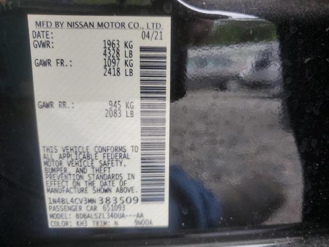 Photo 12 VIN: 1N4BL4CV3MN383509 - NISSAN ALTIMA SR 