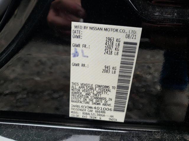 Photo 9 VIN: 1N4BL4CV3MN401006 - NISSAN ALTIMA SR 