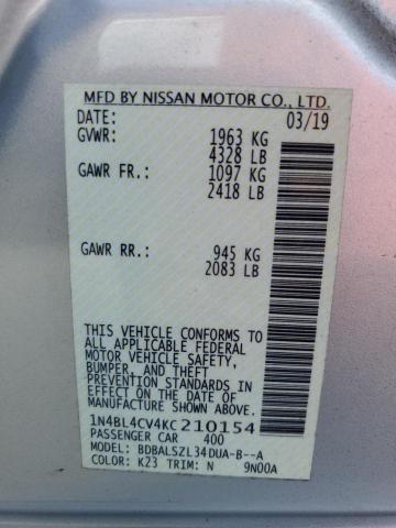 Photo 11 VIN: 1N4BL4CV4KC210154 - NISSAN ALTIMA SR 