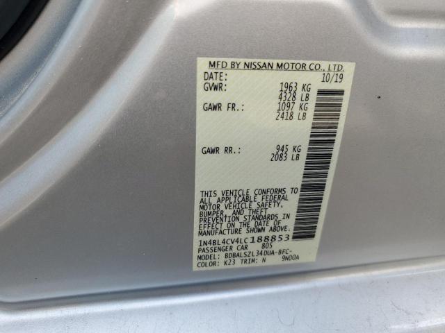 Photo 9 VIN: 1N4BL4CV4LC188853 - NISSAN ALTIMA SR 