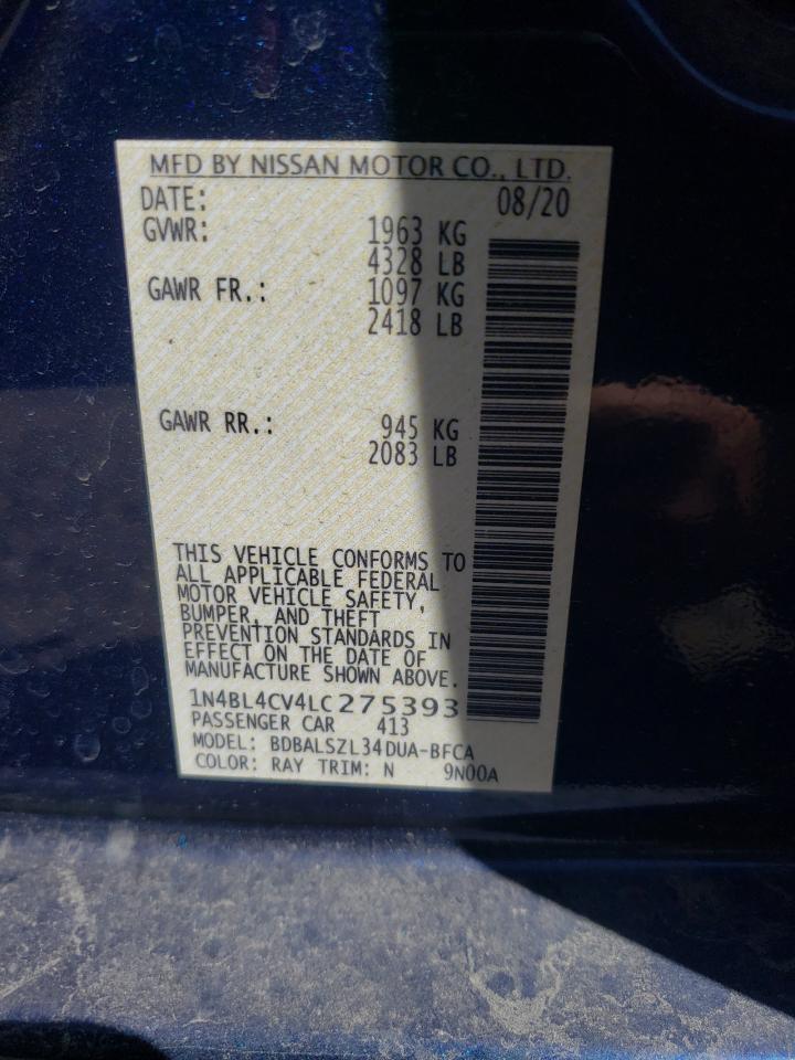 Photo 11 VIN: 1N4BL4CV4LC275393 - NISSAN ALTIMA 