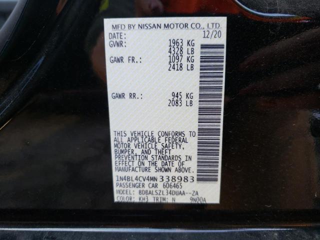 Photo 9 VIN: 1N4BL4CV4MN338983 - NISSAN ALTIMA SR 