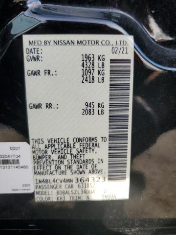 Photo 11 VIN: 1N4BL4CV4MN364323 - NISSAN ALTIMA SR 