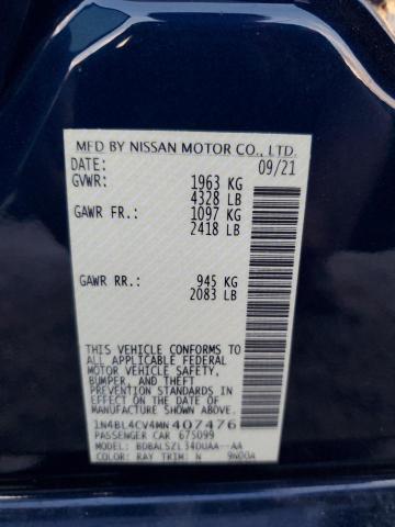 Photo 9 VIN: 1N4BL4CV4MN407476 - NISSAN ALTIMA SR 