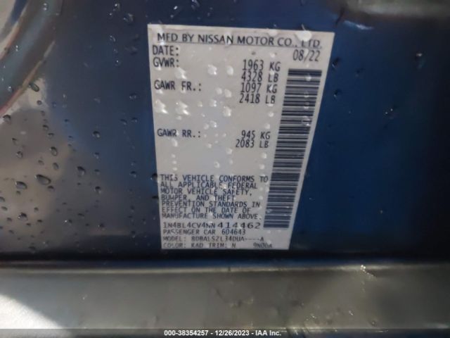 Photo 8 VIN: 1N4BL4CV4NN414462 - NISSAN ALTIMA 