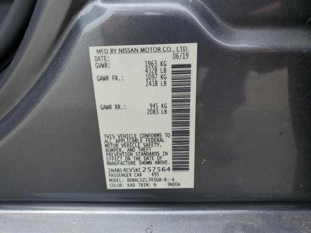 Photo 11 VIN: 1N4BL4CV5KC257564 - NISSAN ALTIMA SR 