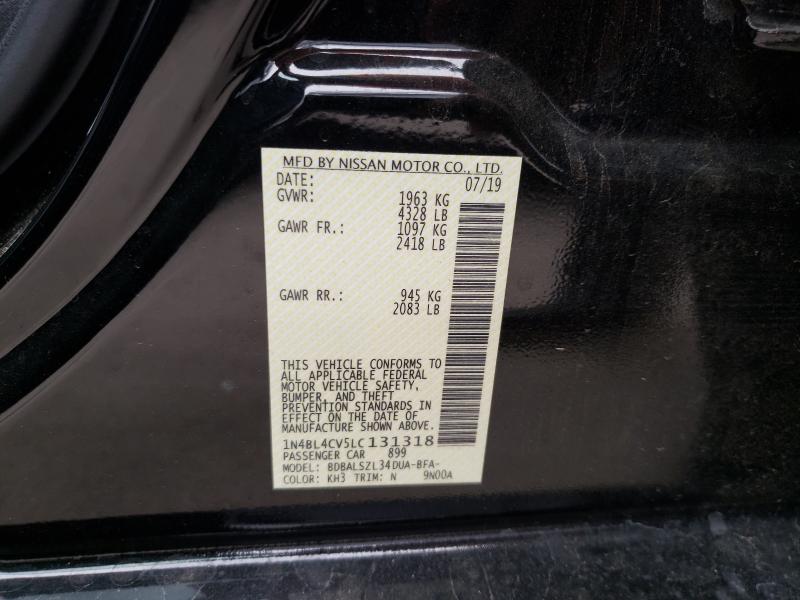 Photo 9 VIN: 1N4BL4CV5LC131318 - NISSAN ALTIMA SR 