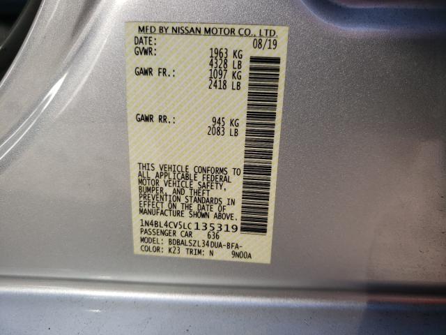 Photo 9 VIN: 1N4BL4CV5LC135319 - NISSAN ALTIMA SR 