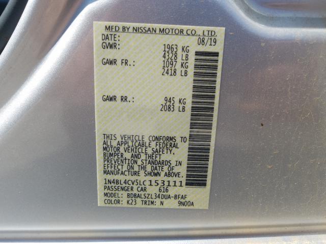 Photo 9 VIN: 1N4BL4CV5LC153111 - NISSAN ALTIMA SR 