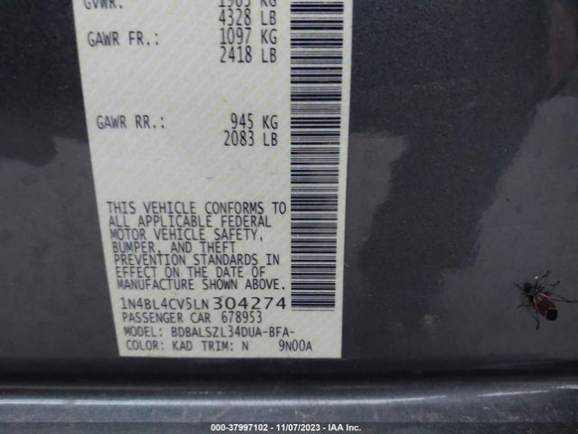 Photo 8 VIN: 1N4BL4CV5LN304274 - NISSAN ALTIMA 