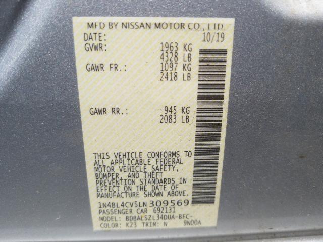 Photo 9 VIN: 1N4BL4CV5LN309569 - NISSAN ALTIMA SR 