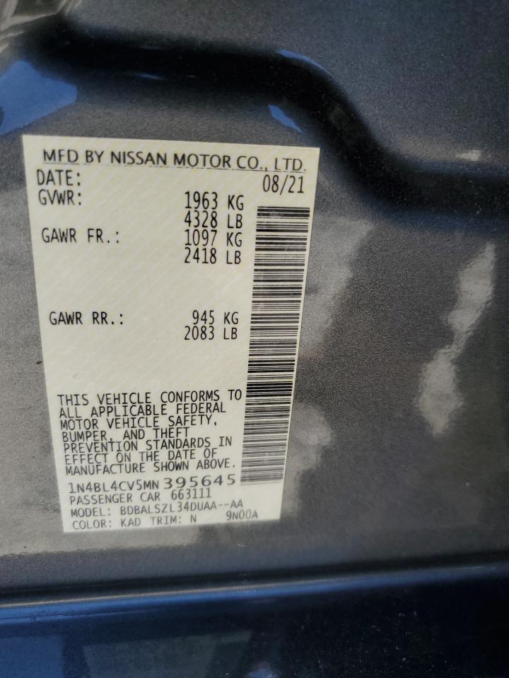 Photo 11 VIN: 1N4BL4CV5MN395645 - NISSAN ALTIMA 