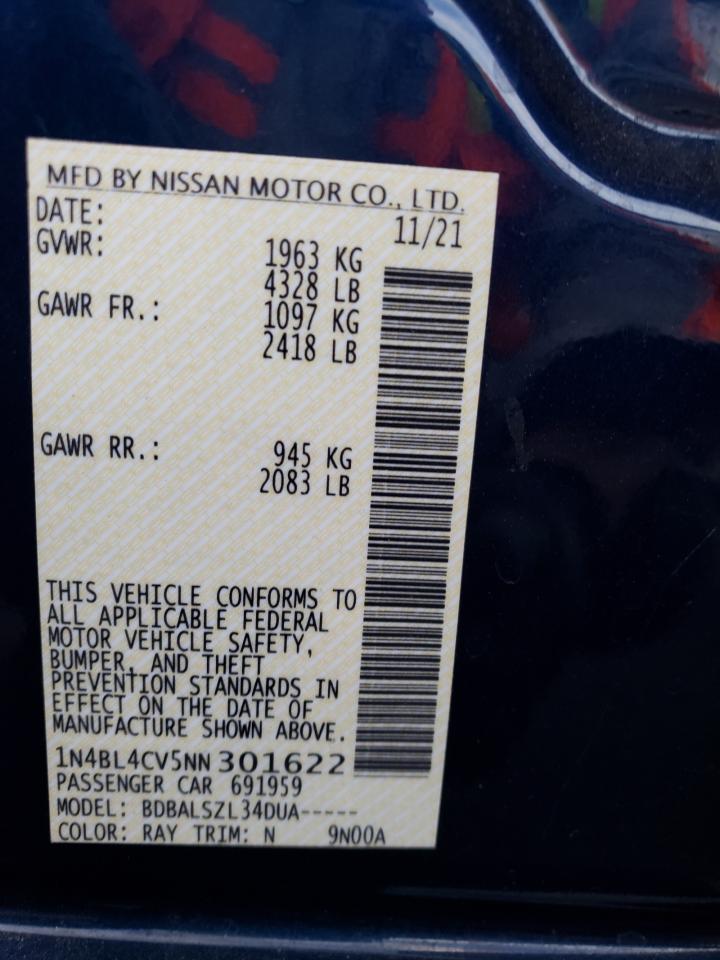 Photo 11 VIN: 1N4BL4CV5NN301622 - NISSAN ALTIMA 