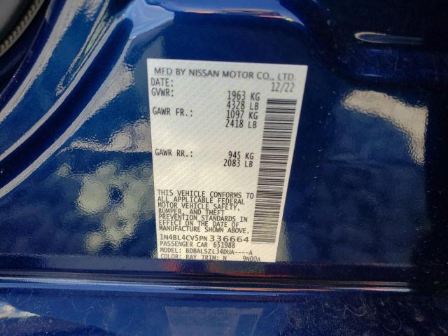 Photo 12 VIN: 1N4BL4CV5PN336664 - NISSAN ALTIMA SR 