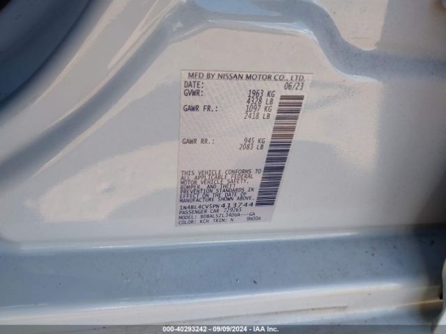 Photo 8 VIN: 1N4BL4CV5PN413744 - NISSAN ALTIMA 