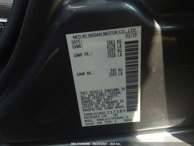 Photo 8 VIN: 1N4BL4CV6KC217185 - NISSAN ALTIMA 