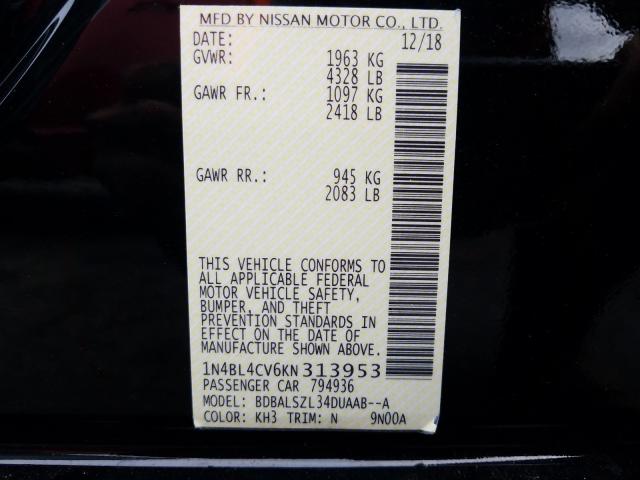 Photo 9 VIN: 1N4BL4CV6KN313953 - NISSAN ALTIMA SR 