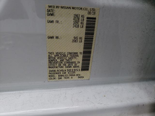 Photo 9 VIN: 1N4BL4CV6LN301951 - NISSAN ALTIMA SR 