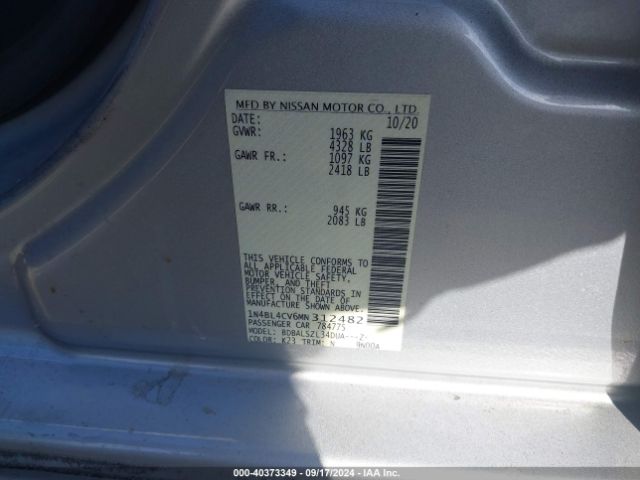 Photo 8 VIN: 1N4BL4CV6MN312482 - NISSAN ALTIMA 