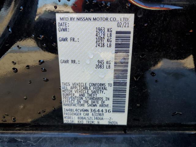 Photo 11 VIN: 1N4BL4CV6MN364436 - NISSAN ALTIMA 