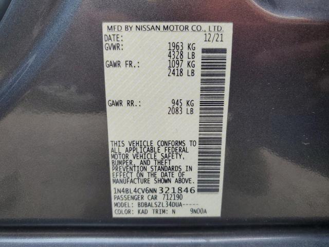 Photo 12 VIN: 1N4BL4CV6NN321846 - NISSAN ALTIMA SR 