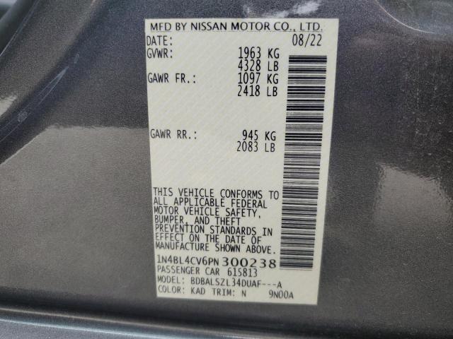 Photo 11 VIN: 1N4BL4CV6PN300238 - NISSAN ALTIMA SR 