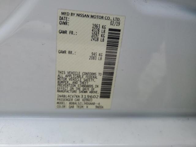 Photo 11 VIN: 1N4BL4CV7KN319602 - NISSAN ALTIMA SR 