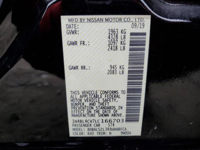 Photo 11 VIN: 1N4BL4CV7LC166703 - NISSAN ALTIMA 