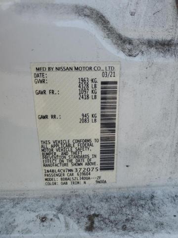 Photo 11 VIN: 1N4BL4CV7MN372075 - NISSAN ALTIMA SR 