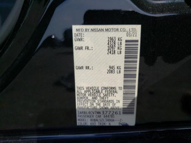 Photo 11 VIN: 1N4BL4CV7MN377261 - NISSAN ALTIMA 