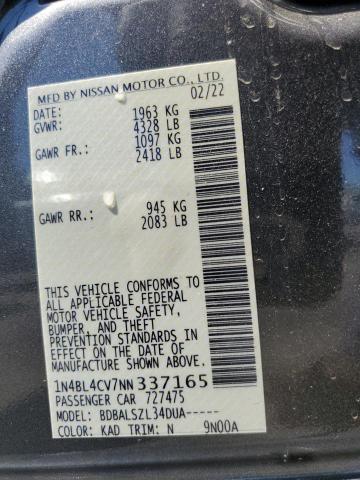 Photo 11 VIN: 1N4BL4CV7NN337165 - NISSAN ALTIMA SR 