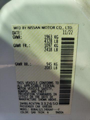 Photo 12 VIN: 1N4BL4CV7PN332650 - NISSAN ALTIMA 