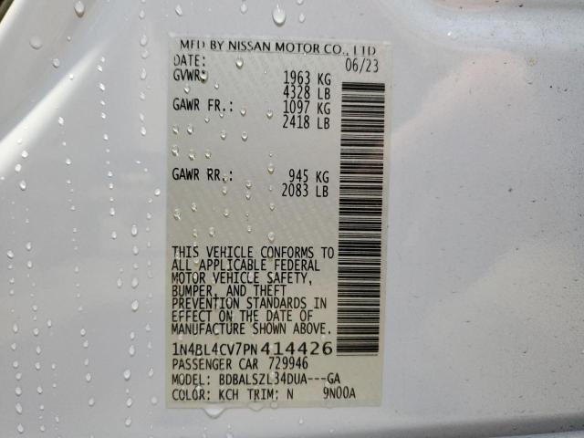 Photo 11 VIN: 1N4BL4CV7PN414426 - NISSAN ALTIMA 