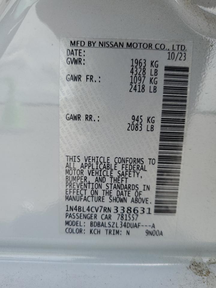 Photo 12 VIN: 1N4BL4CV7RN338631 - NISSAN ALTIMA 