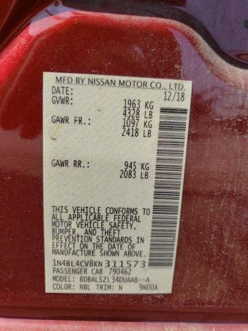 Photo 11 VIN: 1N4BL4CV8KN311573 - NISSAN ALTIMA SR 