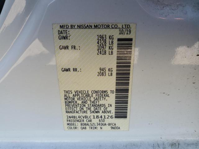 Photo 12 VIN: 1N4BL4CV8LC184126 - NISSAN ALTIMA SR 