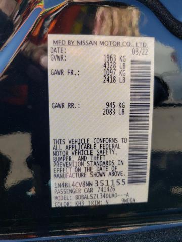 Photo 12 VIN: 1N4BL4CV8NN351155 - NISSAN ALTIMA 