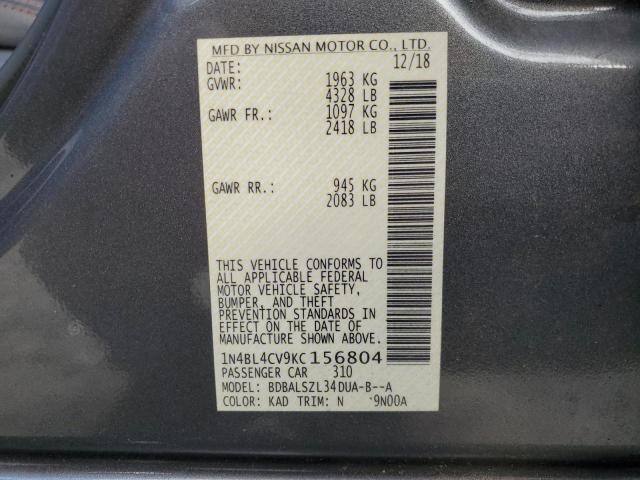 Photo 12 VIN: 1N4BL4CV9KC156804 - NISSAN ALTIMA SR 