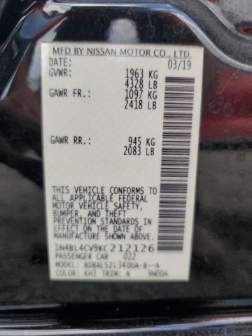 Photo 11 VIN: 1N4BL4CV9KC212126 - NISSAN ALTIMA 