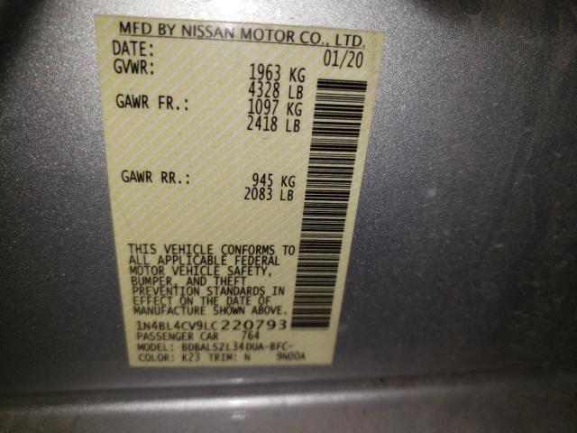 Photo 9 VIN: 1N4BL4CV9LC220793 - NISSAN ALTIMA SR 