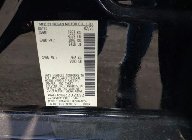 Photo 8 VIN: 1N4BL4CV9LC232152 - NISSAN ALTIMA 