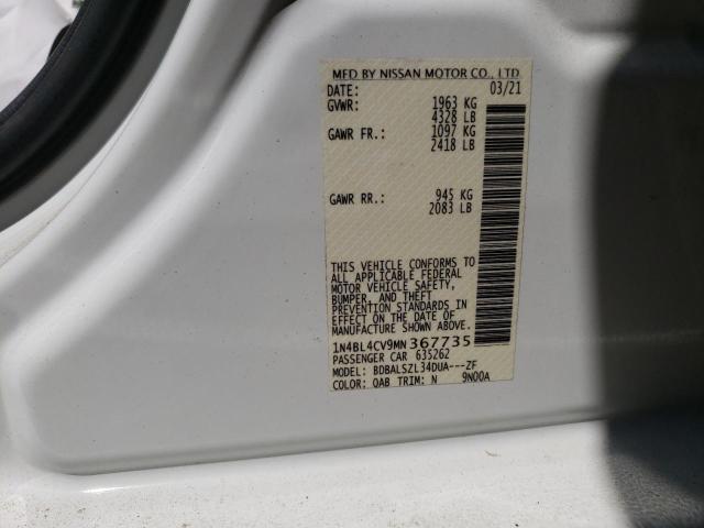 Photo 12 VIN: 1N4BL4CV9MN367735 - NISSAN ALTIMA SR 