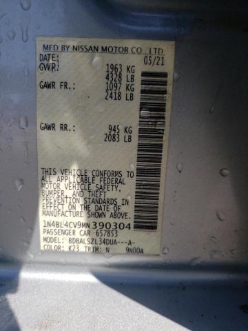 Photo 12 VIN: 1N4BL4CV9MN390304 - NISSAN ALTIMA SR 