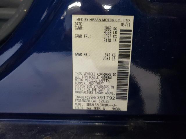 Photo 11 VIN: 1N4BL4CV9MN391792 - NISSAN ALTIMA SR 