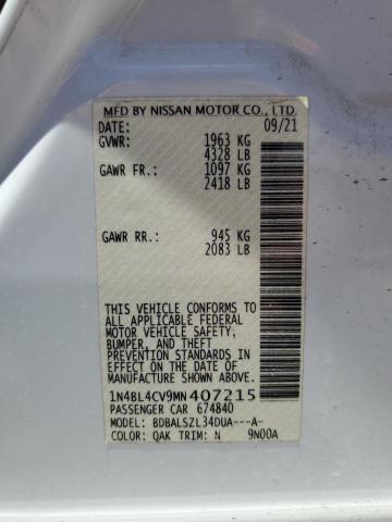 Photo 11 VIN: 1N4BL4CV9MN407215 - NISSAN ALTIMA SR 