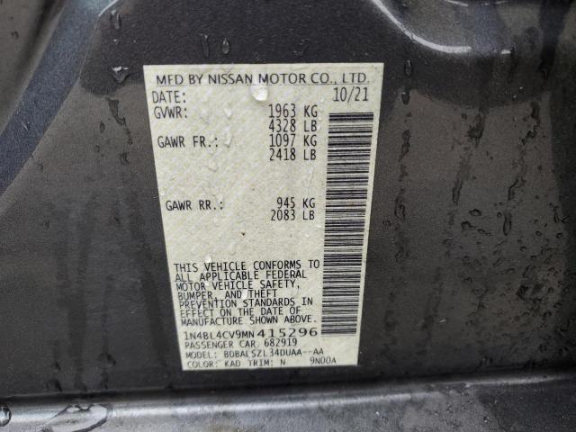 Photo 12 VIN: 1N4BL4CV9MN415296 - NISSAN ALTIMA 