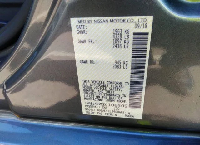 Photo 8 VIN: 1N4BL4CVXKC106509 - NISSAN ALTIMA 