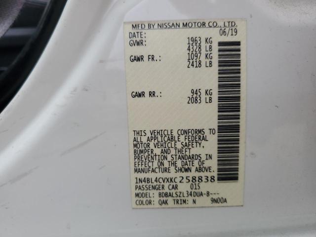 Photo 11 VIN: 1N4BL4CVXKC258838 - NISSAN ALTIMA 