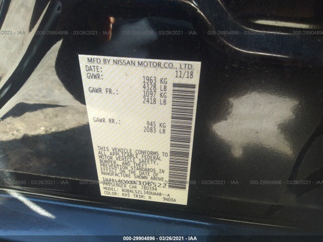 Photo 8 VIN: 1N4BL4CVXKN306522 - NISSAN ALTIMA 