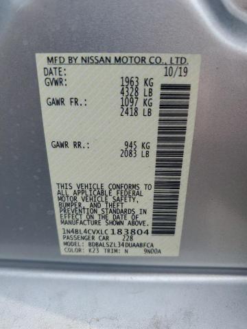 Photo 12 VIN: 1N4BL4CVXLC183804 - NISSAN ALTIMA SR 